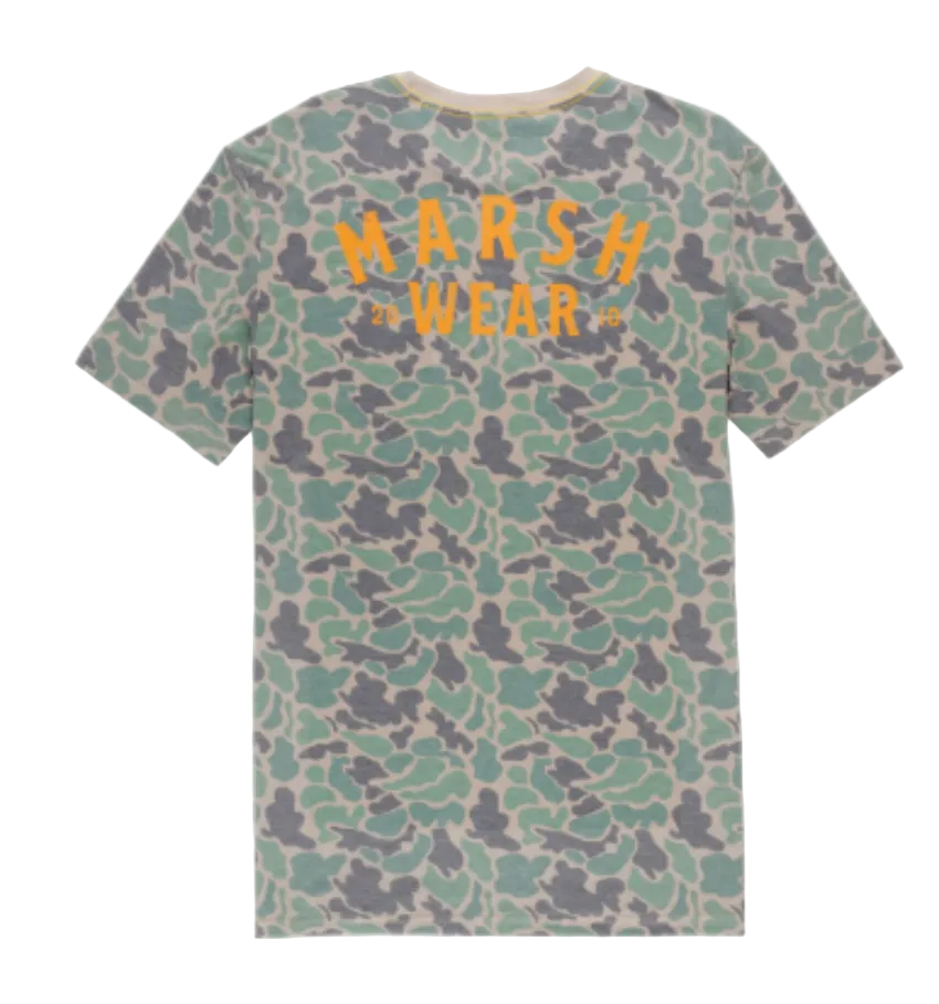 Marsh Wear Men's Stackhouse SS Tech Tee Green Camo