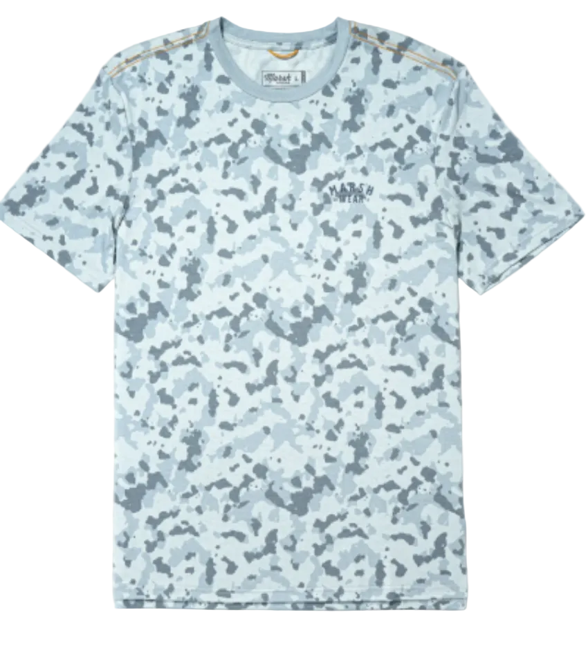 Marsh Wear Men's Stackhouse Tech SS Shirt Granite Foxhole Camo