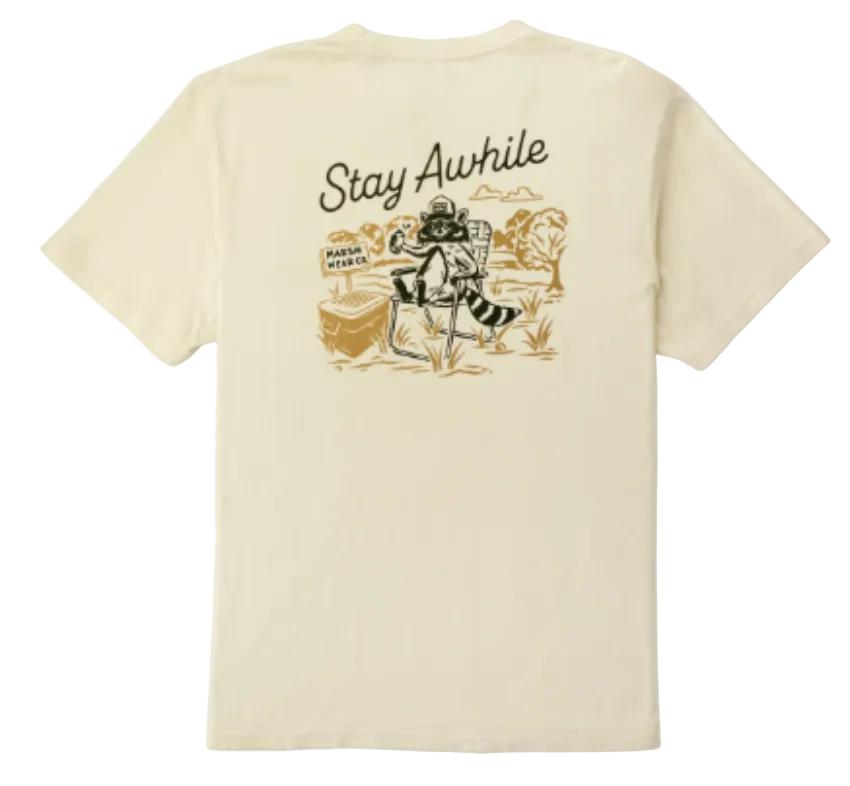 Marsh Wear Men's Stay Awhile SS Shirt Vintage White