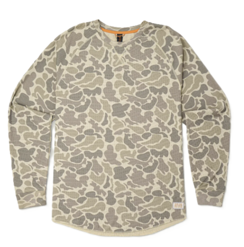 Marsh Wear Men's Surfside Waffle LS Shirt Khaki Mallard Camo
