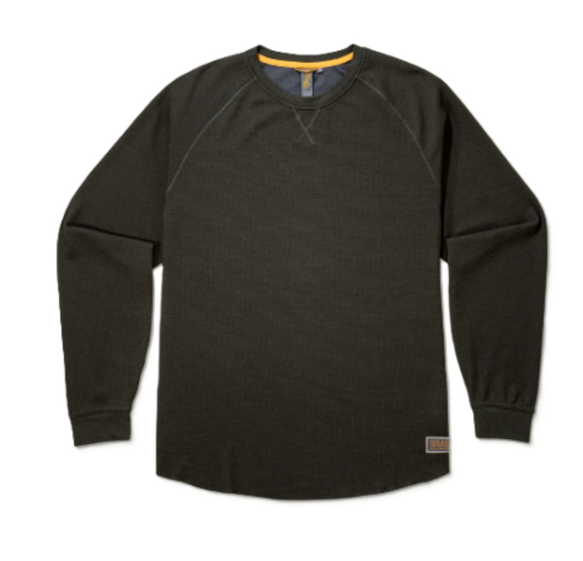 Marsh Wear Men's Surfside Waffle LS Shirt Raven
