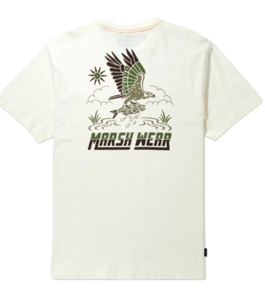 Marsh Wear Men's Text SS Shirt Vintage White