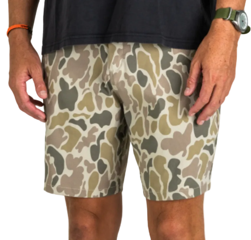 Marsh Wear Prime Hagood Shorts Tan Mallard Camo