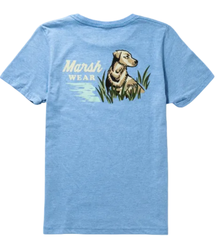 Marsh Wear Youth Heritage Lab SS Shirt Light Blue Heather