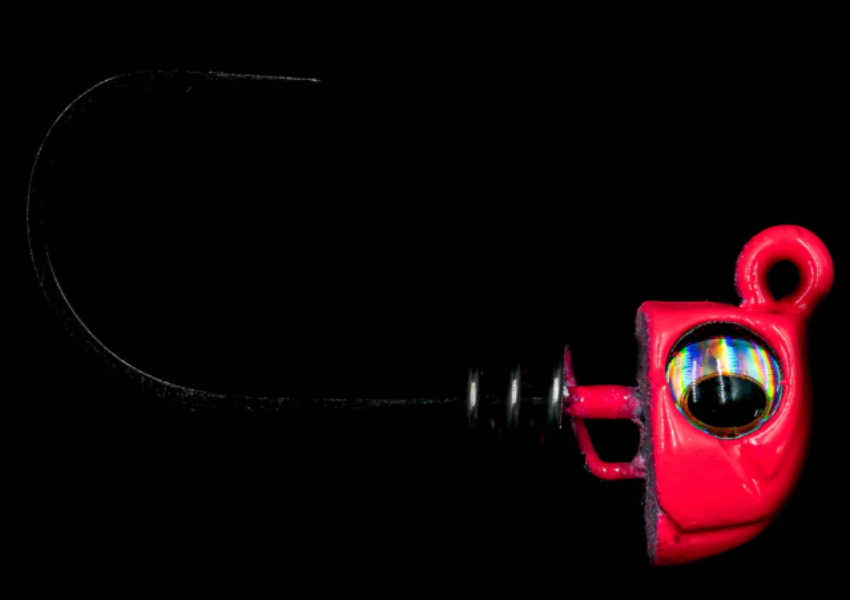 NLBN 3" Hot Heads Jig Heads 1/4oz Hot Pink