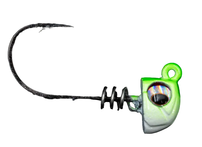 NLBN 3" Jig Heads 1/4oz 3pk Limeslider