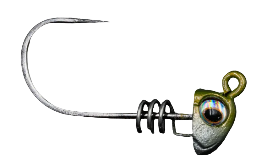 NLBN 3" Jig Heads 1/8oz 3pk Green Back