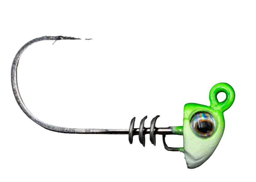 NLBN 3" Jig Heads 1/8oz 3pk Limesider