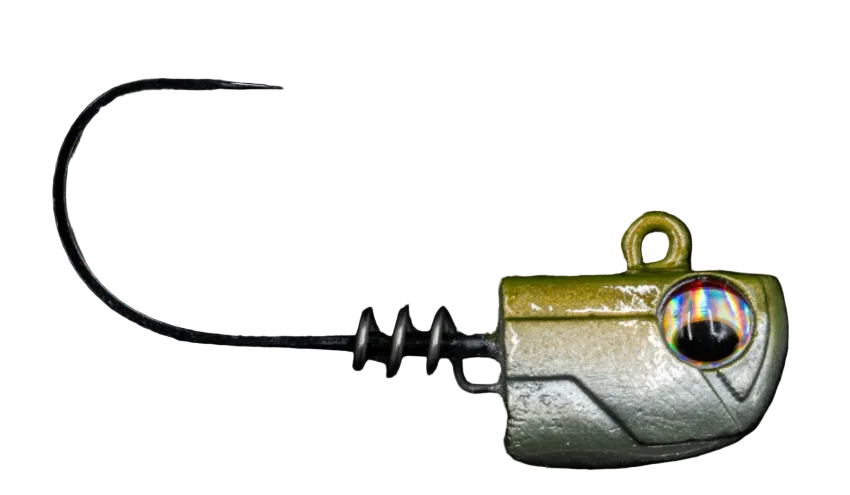 NLBN 3" Jig Heads 3/4oz 2pk Green Back