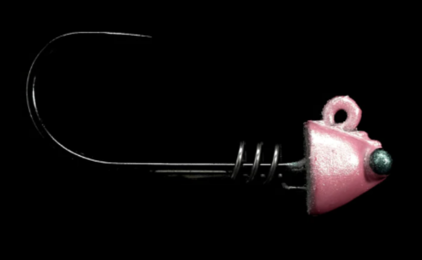 NLBN 3" Shrimp Jig Head 1/4oz 3pk No Dinks on Pink
