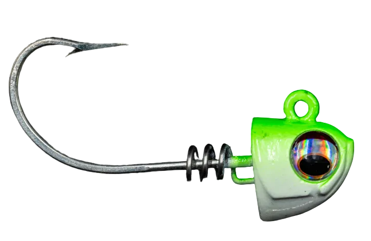 NLBN 5" Jig Heads 1-1/2oz 2pk Limesider
