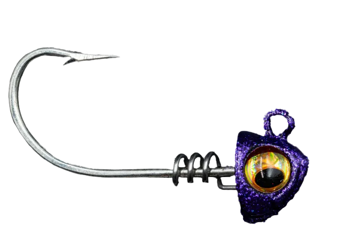 NLBN 5" Jig Heads 1oz 2pk Purple Haze