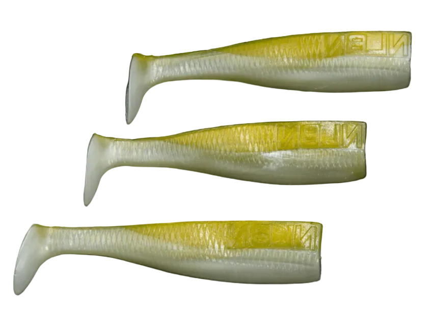 NLBN 5" Paddle Tail 3pk Green Back