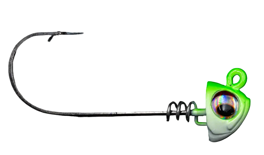 NLBN 8" Jig Heads 1oz 2pk Limesider
