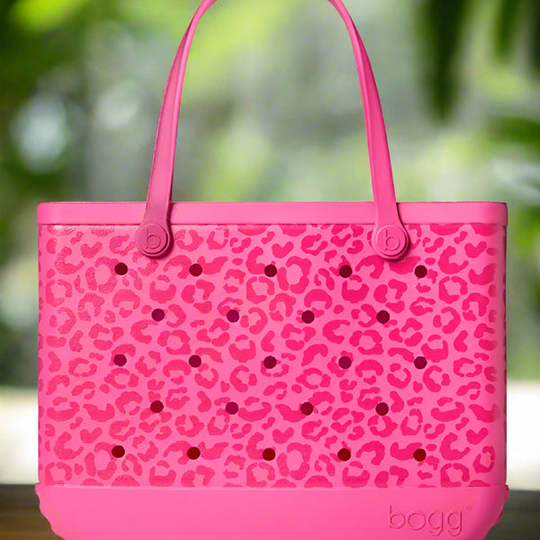 Pink Leopard Leopard Print Bogg Bag Original Bogg Bag Pink Leopard