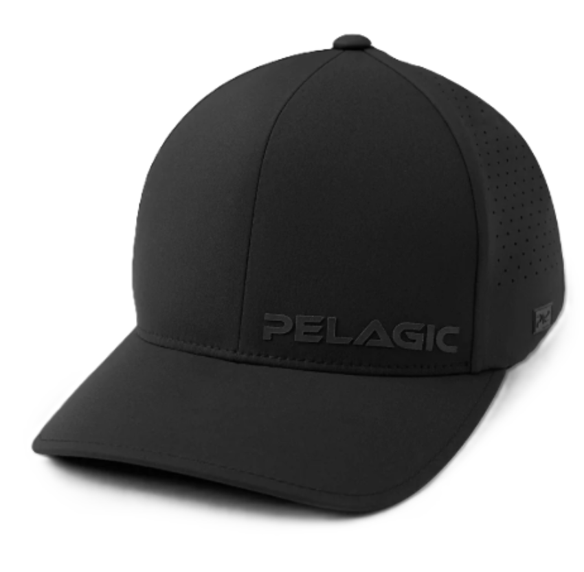 PELAGIC Flexfit Alpha Snapback Hat Black
