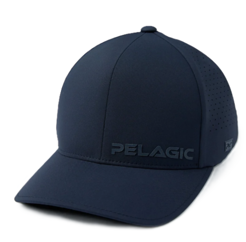 PELAGIC Flexfit Alpha Snapback Hat Dark Navy
