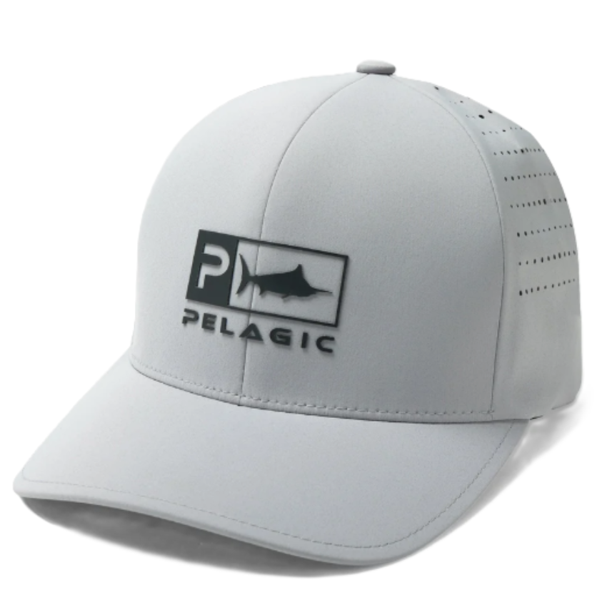 PELAGIC Flexfit Delta Icon Hat Light Grey
