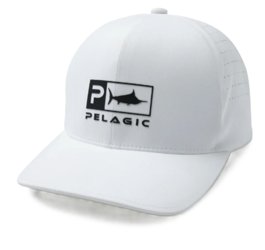 PELAGIC Flexfit Delta Icon White
