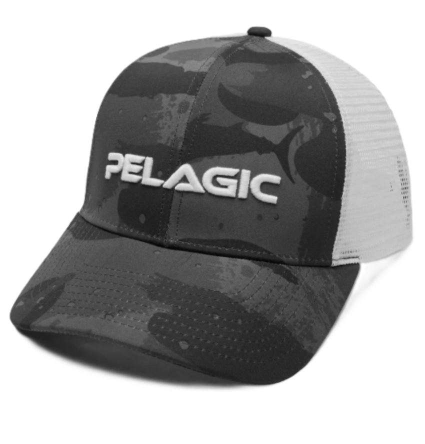 PELAGIC Flybridge Brush Camo Hat Black