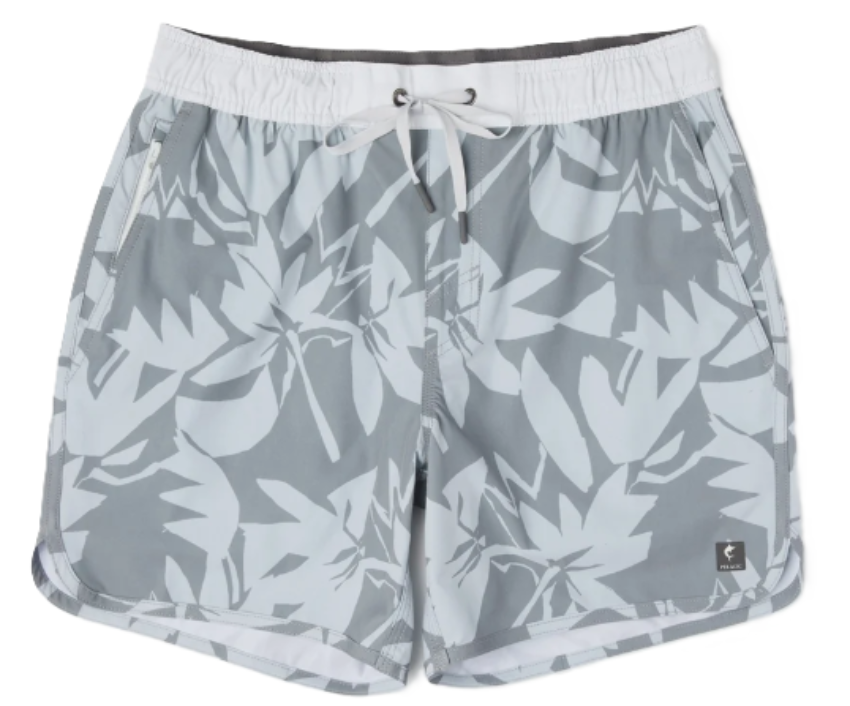 PELAGIC Men's Downswell Elastic Waist Shorts 16" Grey