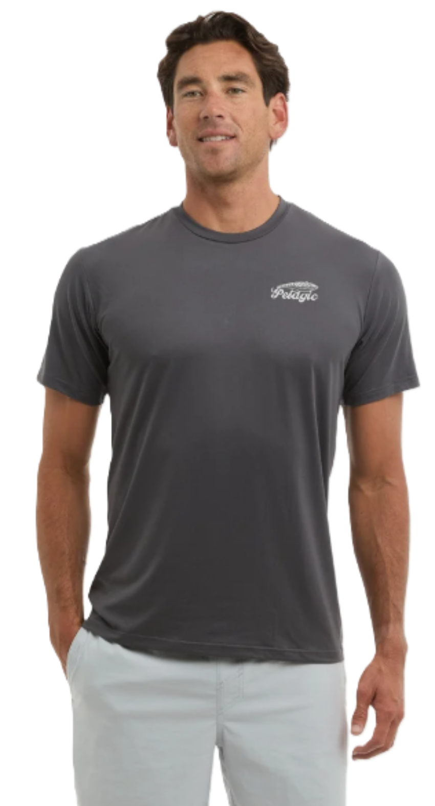 PELAGIC Men's Freespool Get Hooked SS Shirt Graphite