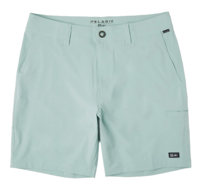 PELAGIC Men's Mako Hybrid Shorts 18" Sage

