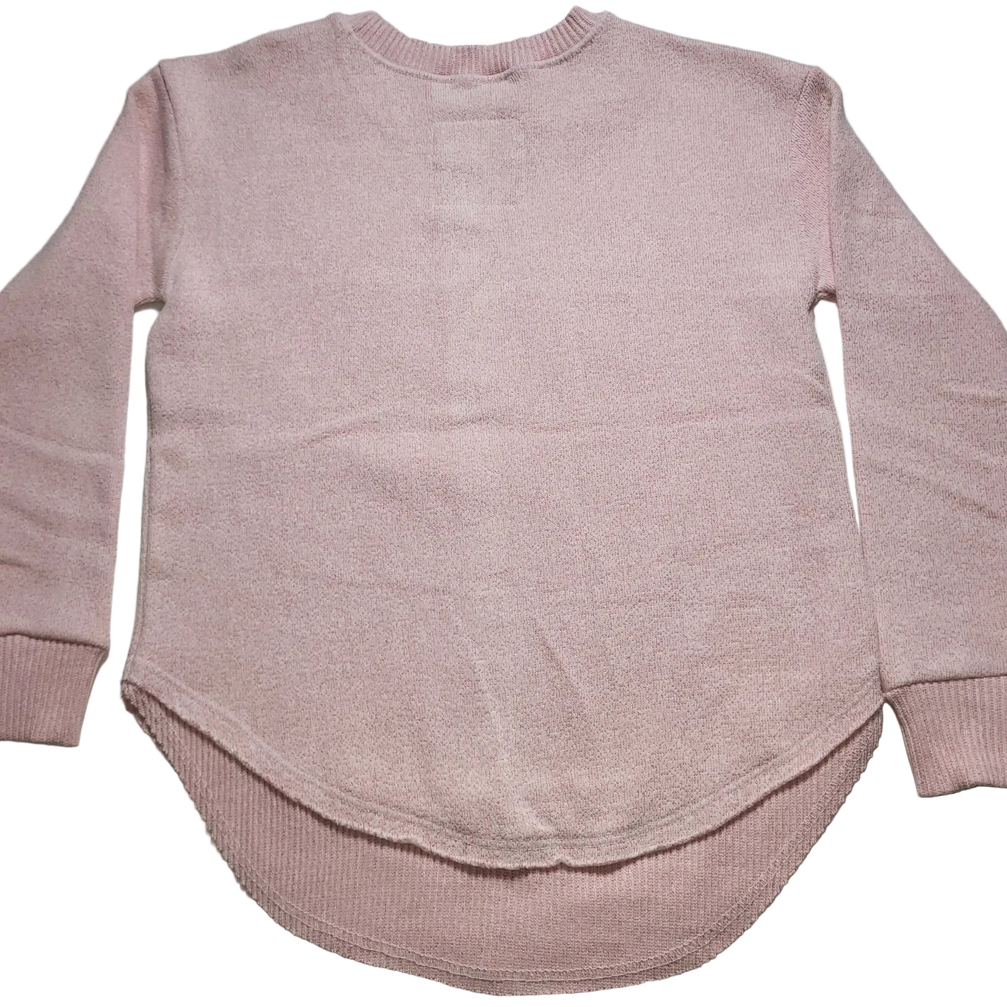 Nantucket Pullover with Round Hem Pink