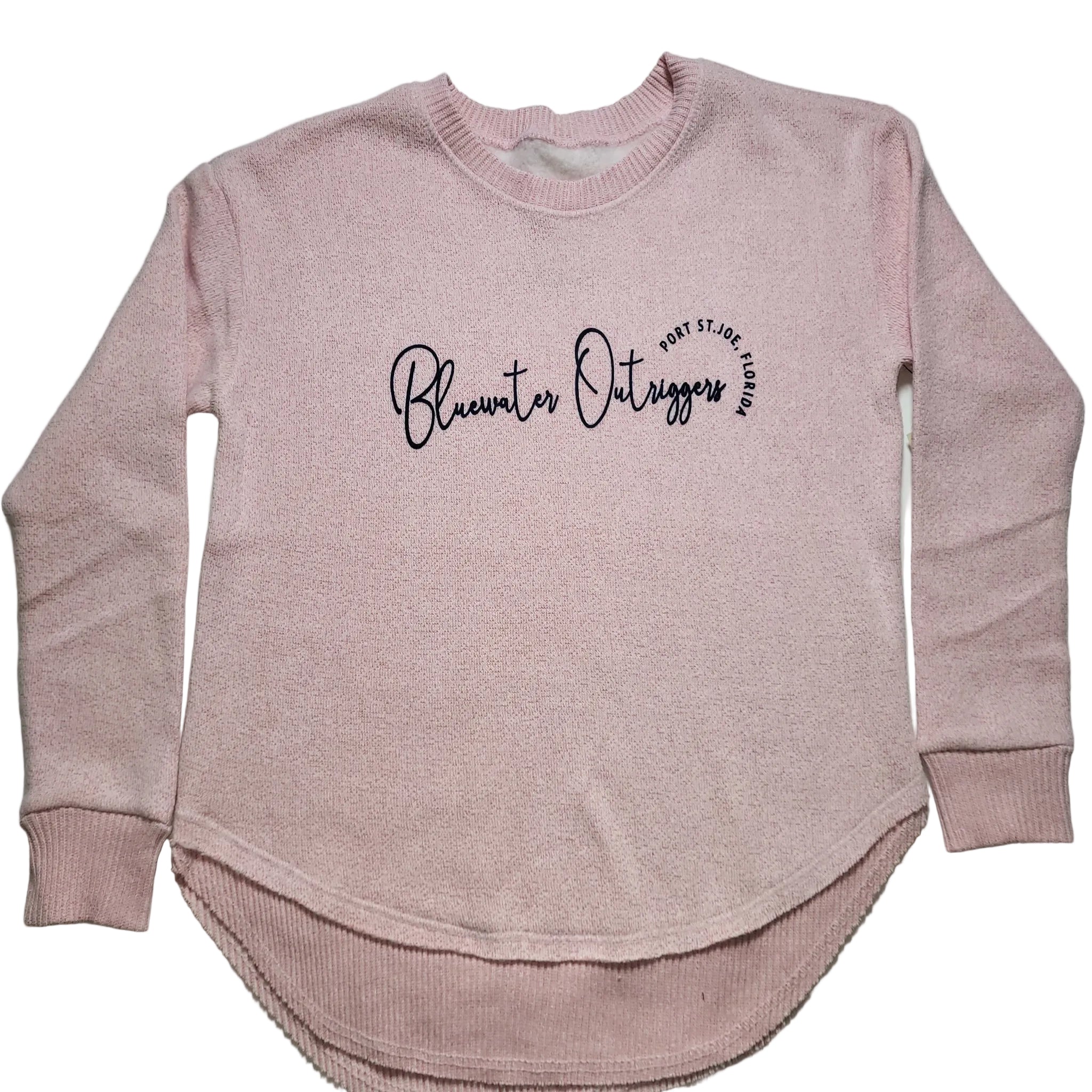 Nantucket Pullover with Round Hem Pink