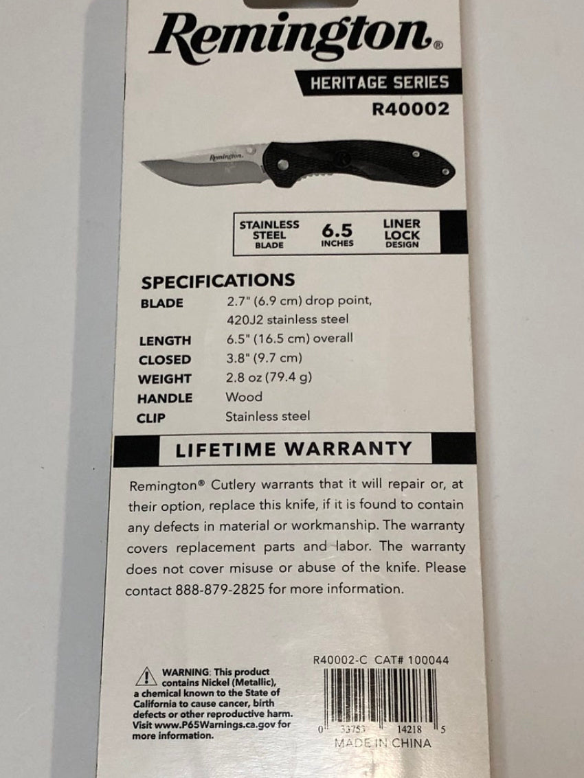Remington Heritage Series Knife R40002-C