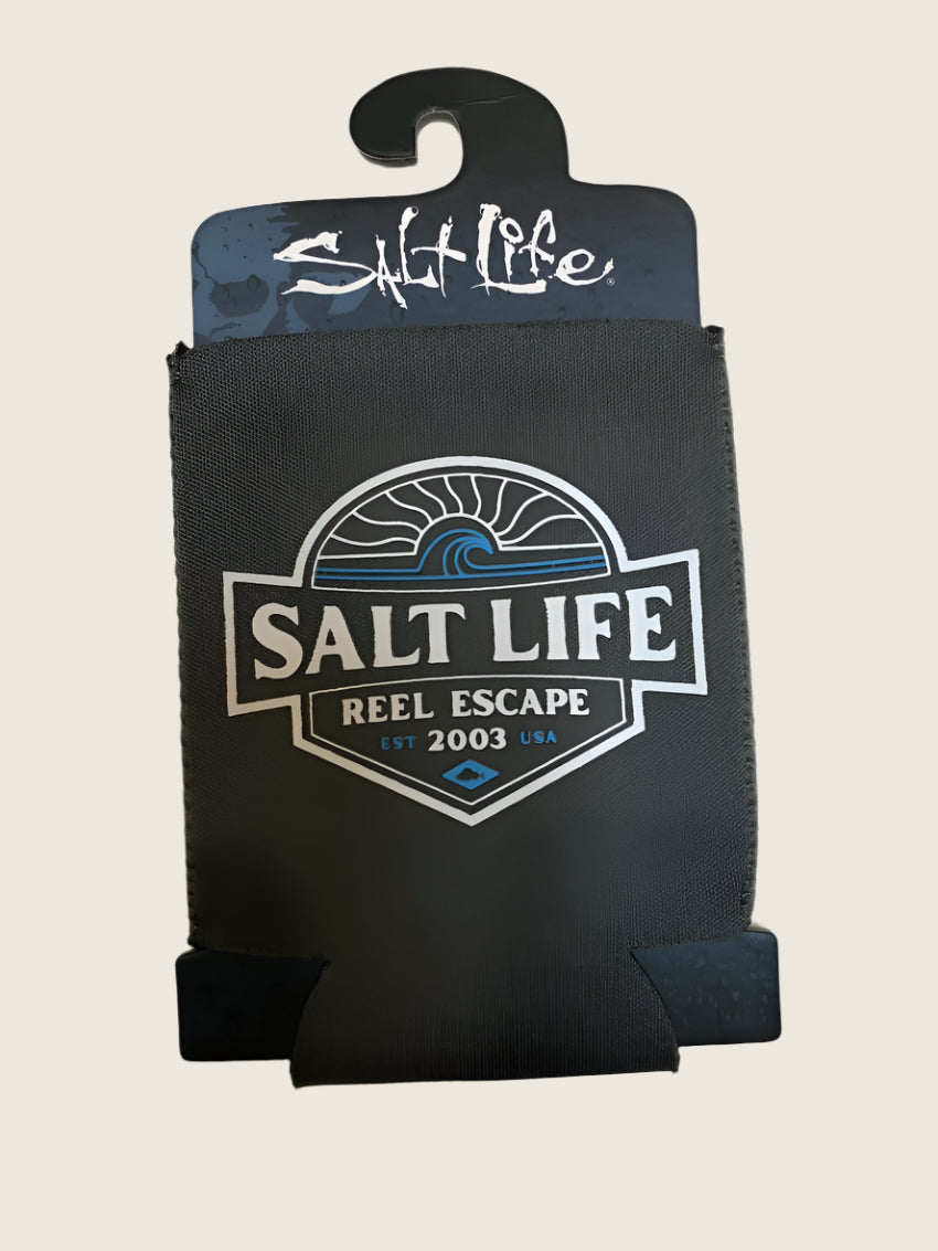 Salt Life Can Koozie Easy Days Grey