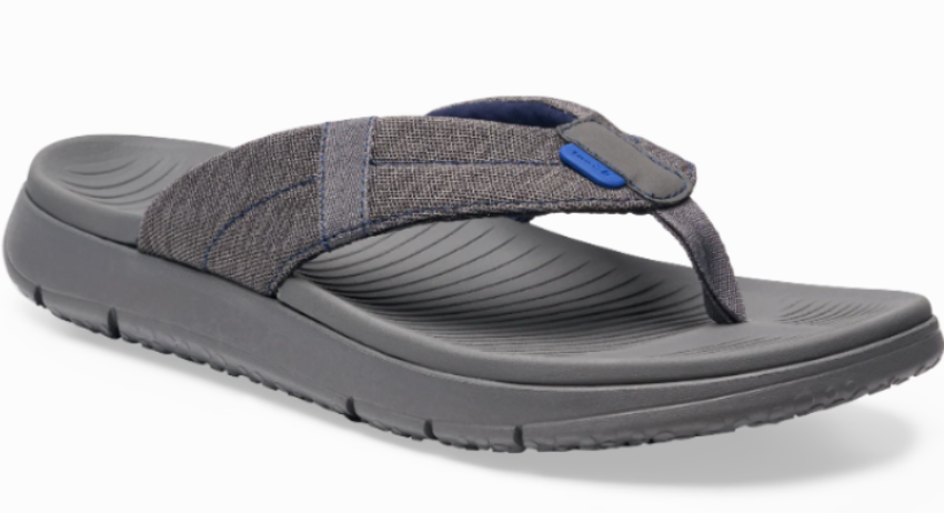 Sanuk Men's Beer Foamie 3 PT Sandal Charcoal Grey