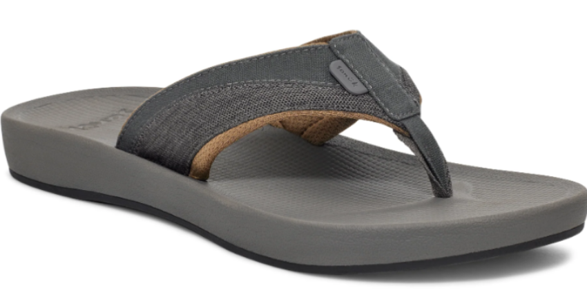 Sanuk Men's Cosmic Seas Mesh Sandals Dark Grey