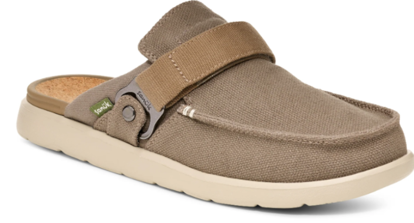 Sanuk Men's Mules Happy Hour Lite Taupe