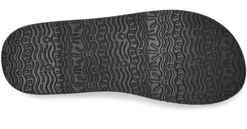 Sanuk Women's Yoga Paradise II Flip Flop Black Paradise Palms