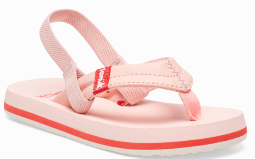Sanuk Toddler Girl's T Wavy Flip Flop Pink