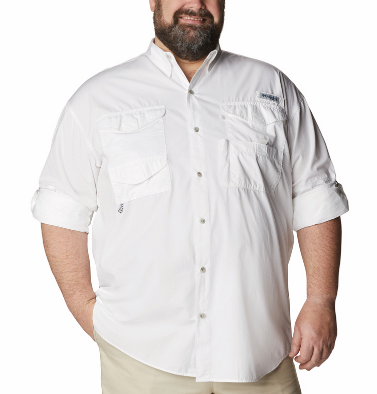 COLUMBIA Men's Bonehead LS Shirt (White)