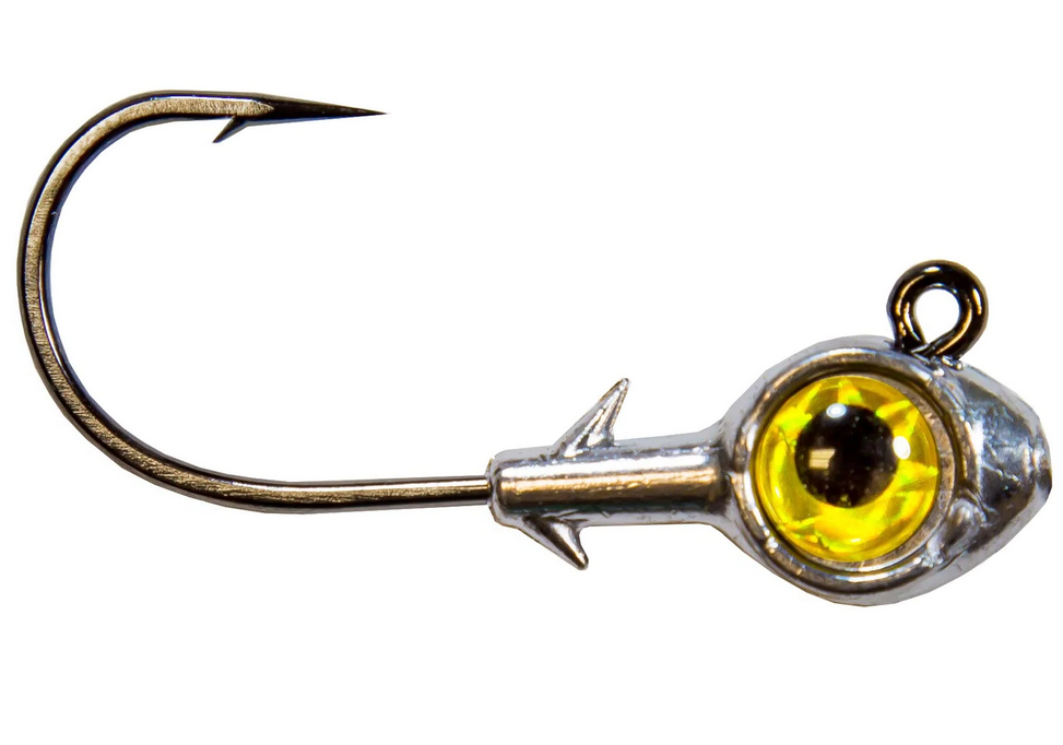 Z-Man Trout Eye Jigheads 1/4 oz 3PK Gold