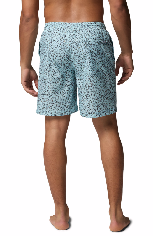 Columbia Men's PFG Rambler Printed Water Shorts Marine Light Gone Fishin