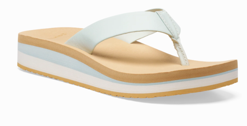 Sanuk Women's Highland ST Flip Flop Spa Blue
