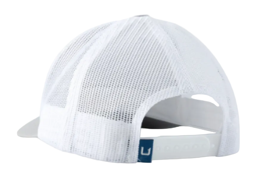 Huk Trophy Flag Trucker Hat Harbor Mist