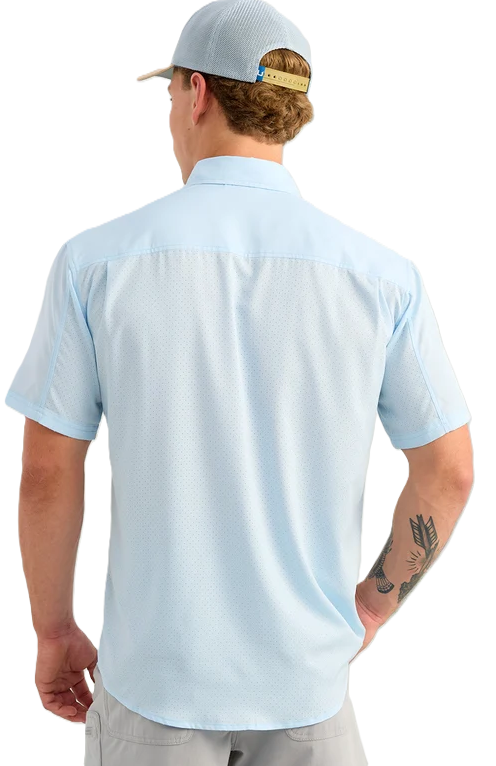 Huk Men's Tide Point SS Button-Down Coastal Drift