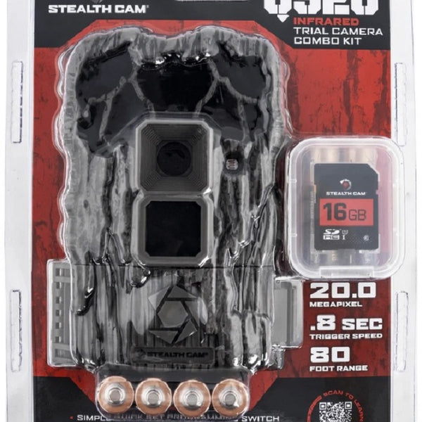 Stealth Cam Infrared Trail Camera Combo Kit QS20