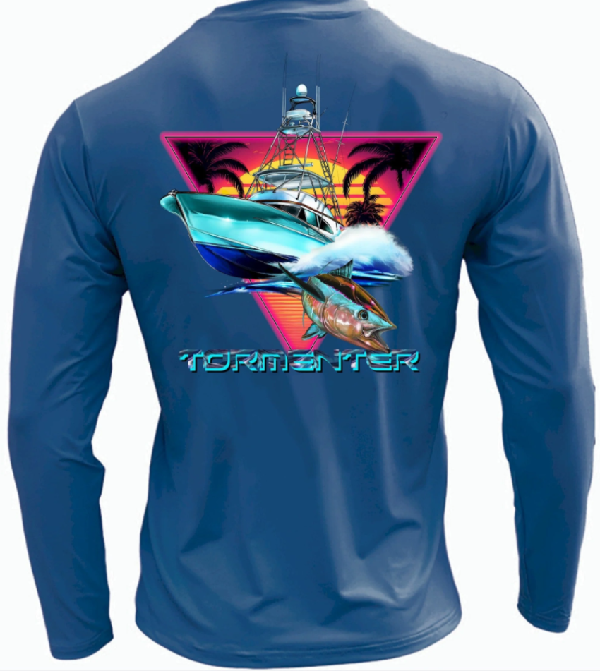 Tormenter Ocean Men's Performance LS Shirt Day's End Dark Blue