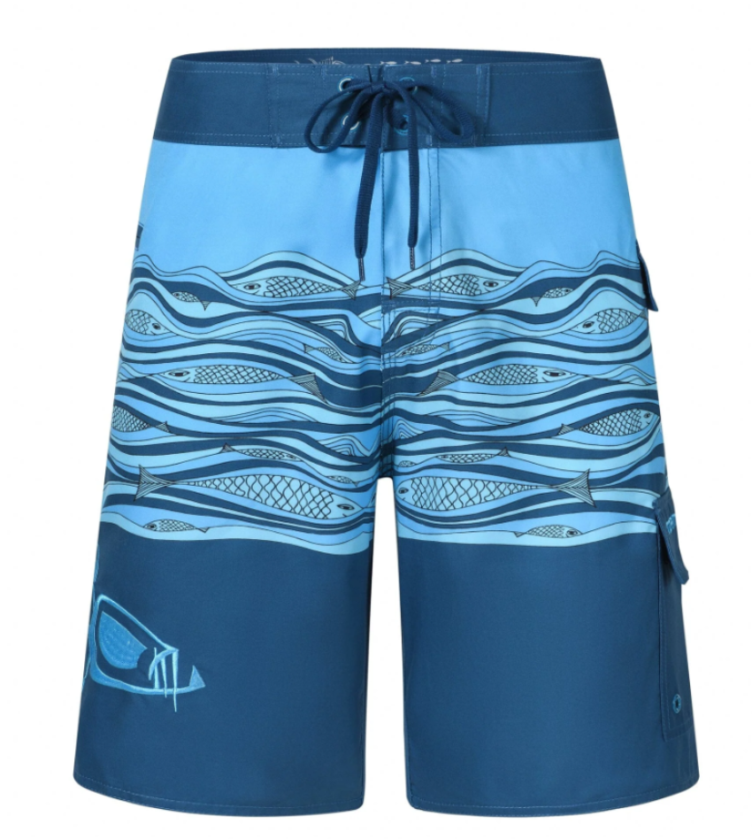 Tormenter Ocean Men's Waterman 5 Pocket Board Shorts Kalakaua Blue