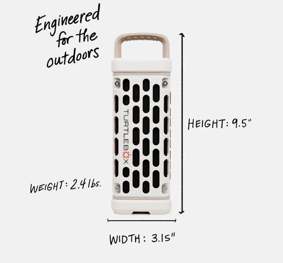 Turtlebox Ranger Bluetooth Speaker Ivory