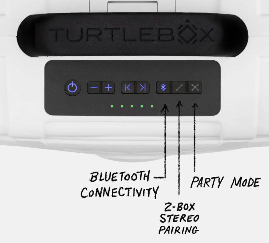 Turtlebox Waterproof Speaker GEN 3 White