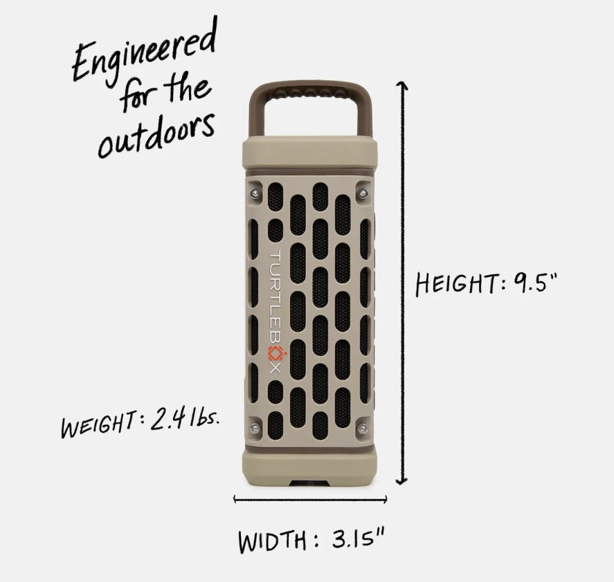 Turtlebox Ranger Bluetooth Speaker Tan
