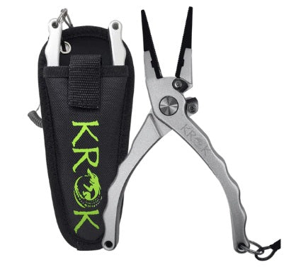 Krok 7.5" Straight Jaw Aluminum Pliers With Case 