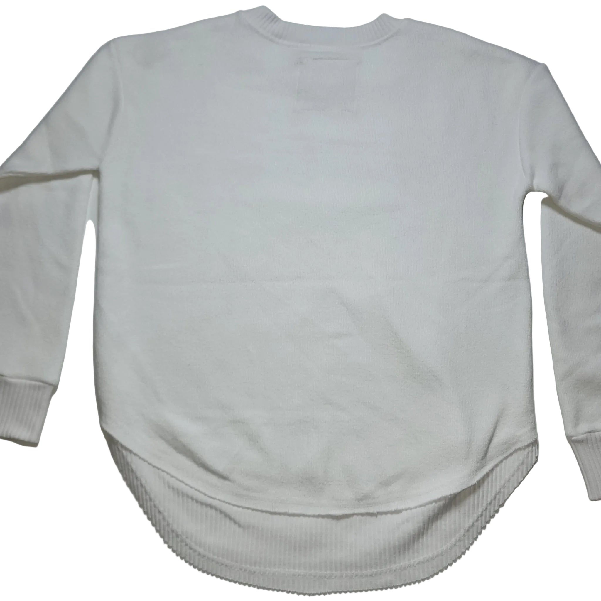 Nantucket Pullover with Round Hem White